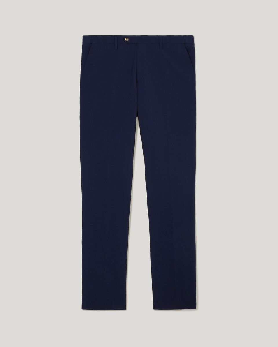 Wool Blend Regular Stretch Premium Tailored Pant, Navy, hi-res